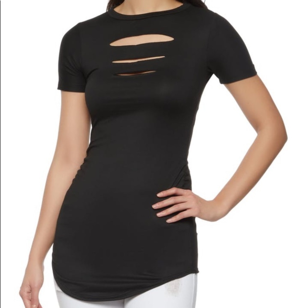 Laser Cut Short Sleeve Tee